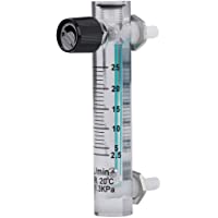 Caudalímetro de gas Caudalímetro LZQ-7 Caudalímetro de 2.5-25 LPM con válvula de control para oxígeno aire gas